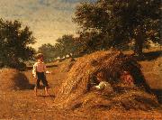 William Bliss Baker Hiding in the Haycocks oil painting